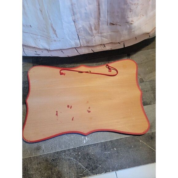 Wooden Merry Christmas goose duck mistletoe bow sign Decor Xmas figure - Picture 5 of 6